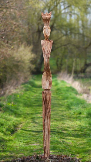 Toni Kanwa Adikusumah - Pamor rainbow (Wood: Mahagony)